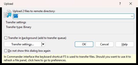 Dialog Upload WinSCP
